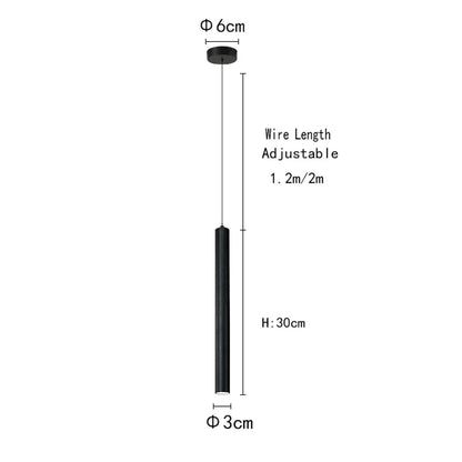 Aluminum Tube Pendant Light