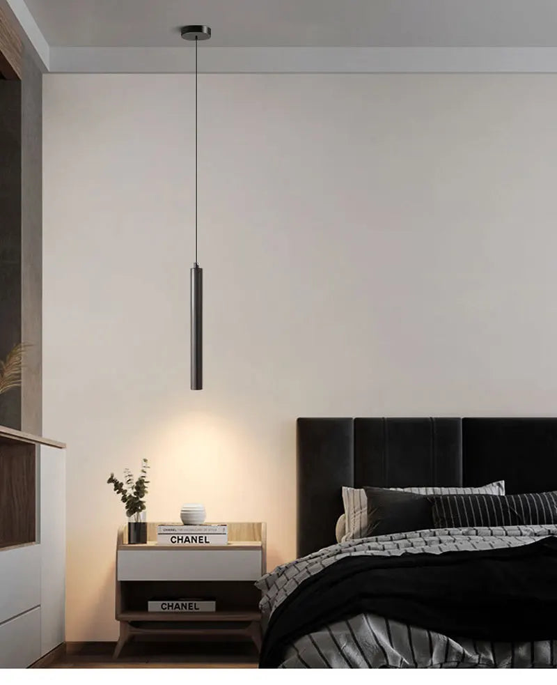 Black LED Cord Pendant