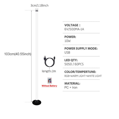RGB Floor Lamp Modern Floor Lamp Music Sync