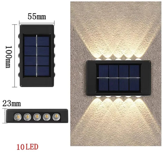 LumiGuard Solar Wall Light - 12 LED Waterproof Lamp