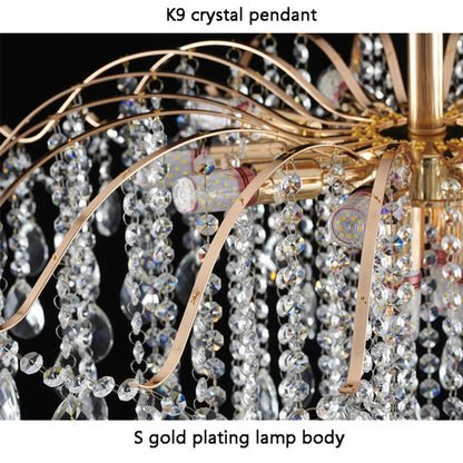 Gold Crystal Chandelier