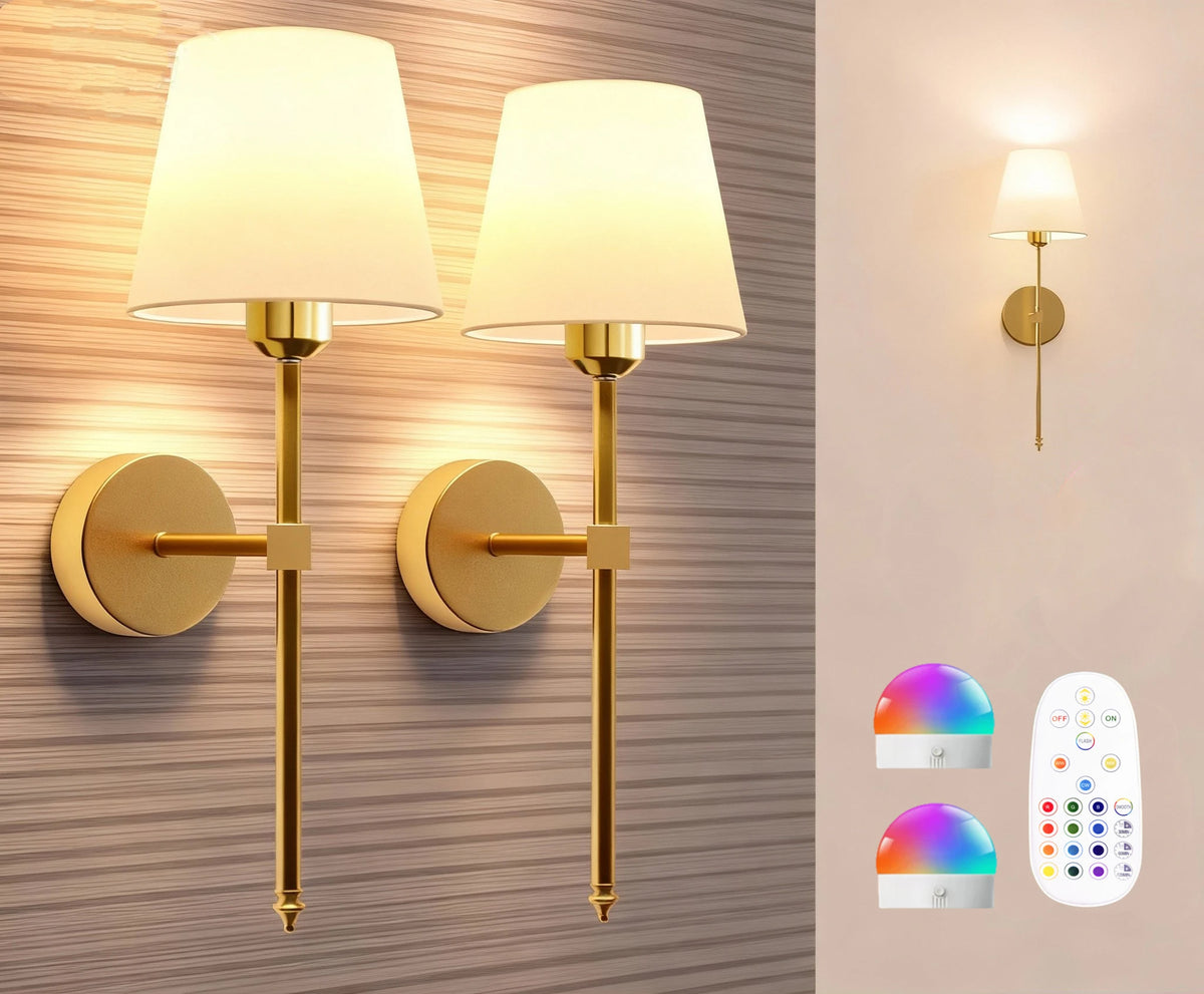 Rechargeable Remote Wall Sconce
