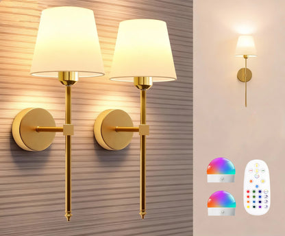 Rechargeable Remote Wall Sconce