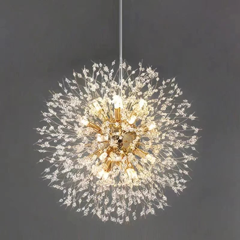 Dandelion Crystal LED Pendant