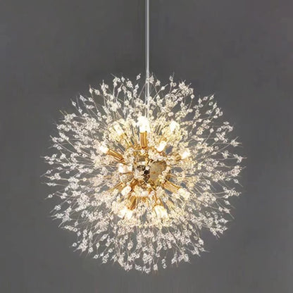 Dandelion Crystal LED Pendant