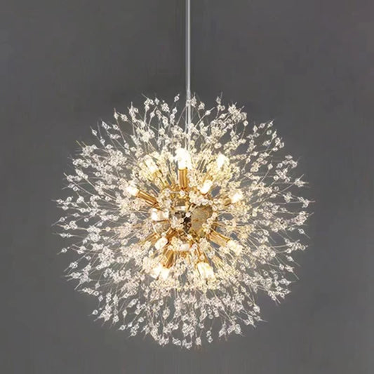 Dandelion Crystal LED Pendant