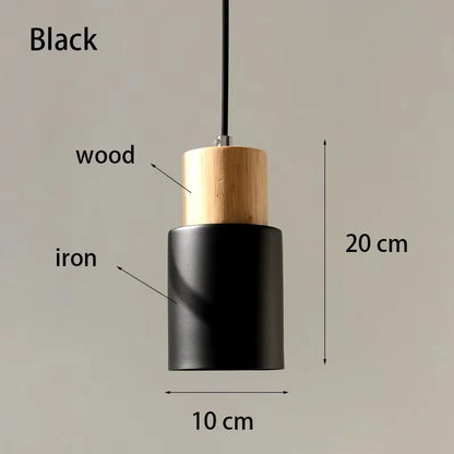 Wood and Metal Mini Pendant