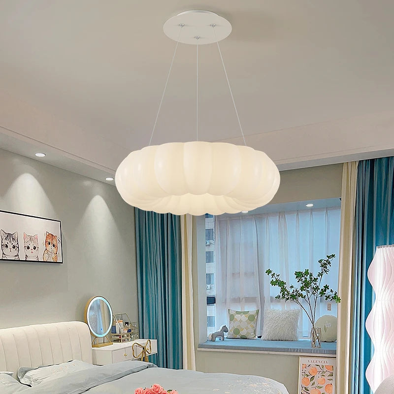 Nordic Glow Round LED Ceiling Lamp for Kids' Rooms