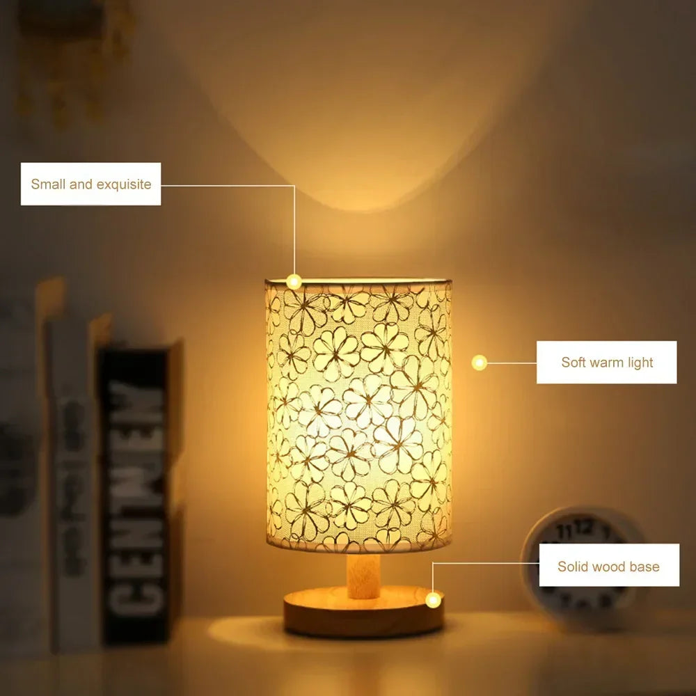 Solid Wood Night Lamp