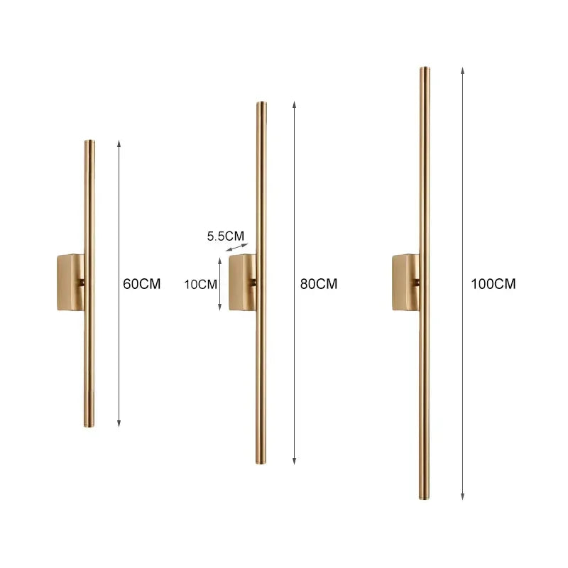 Black Nordic LED Sconce