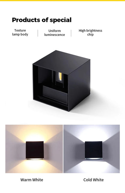 GlowSphere LED Wall Light - Indoor & Outdoor Decor