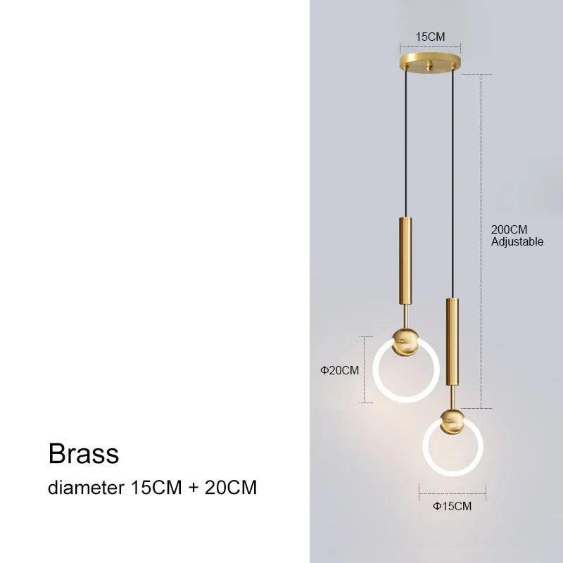 LuxeGlow LED Pendant - Modern Chandelier Elegance