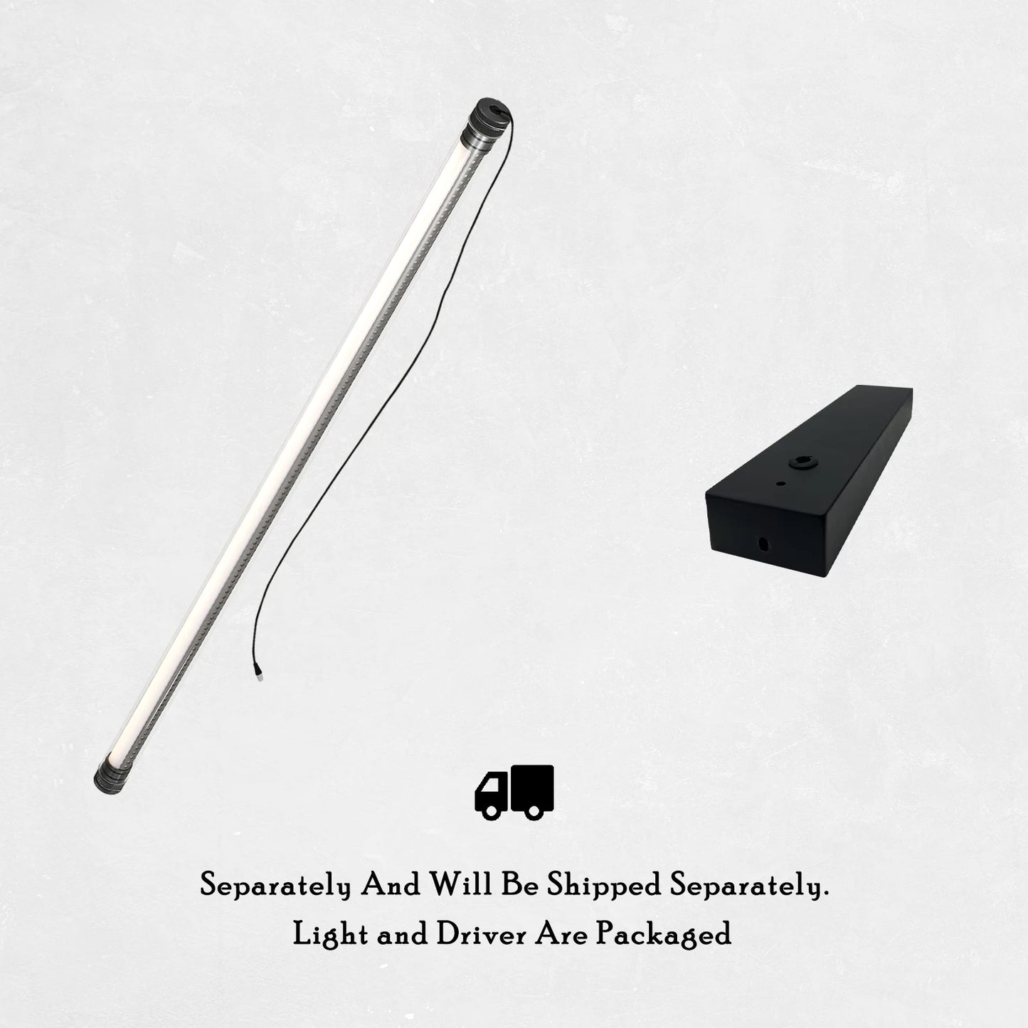 Clear Tube LED Pendant Light