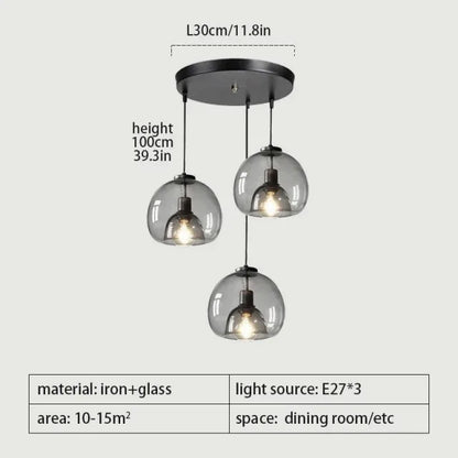 AmberGlow Modern LED Pendant Light Fixtures