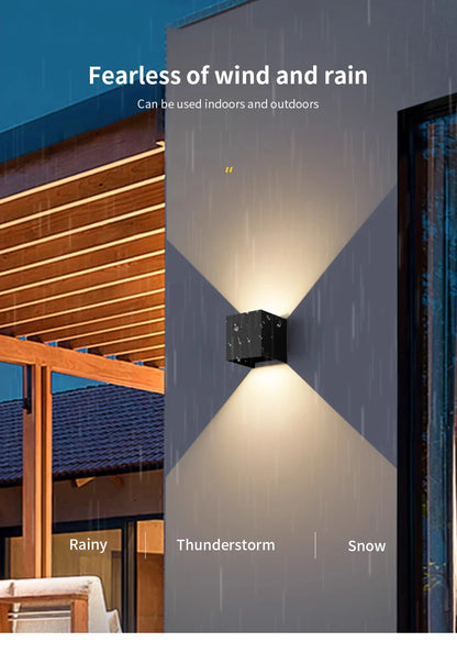 GlowSphere LED Wall Light - Indoor & Outdoor Decor