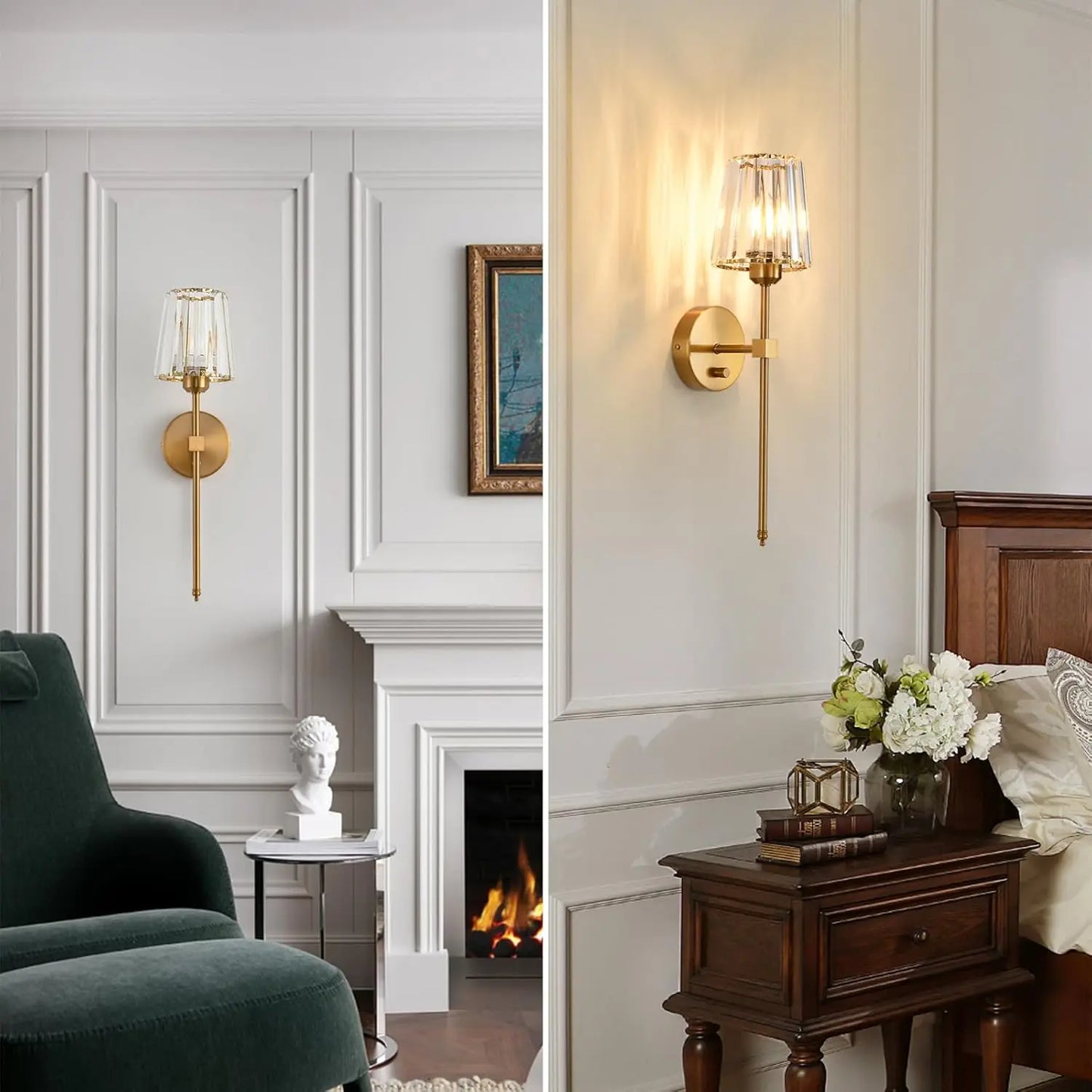 Crystal Glance Wall Sconces