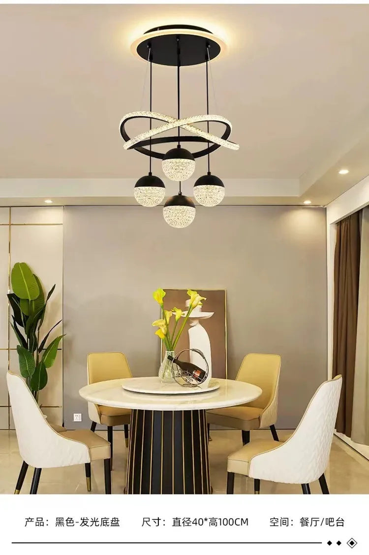 Art Deco LED Chandelier