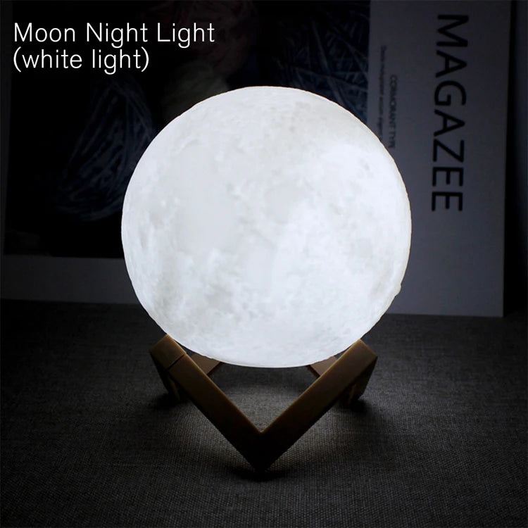 Galactic Moon Glow: Kids' Night Light Delight