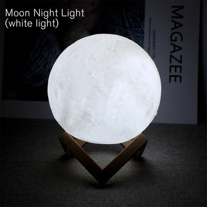 Galactic Moon Glow: Kids' Night Light Delight