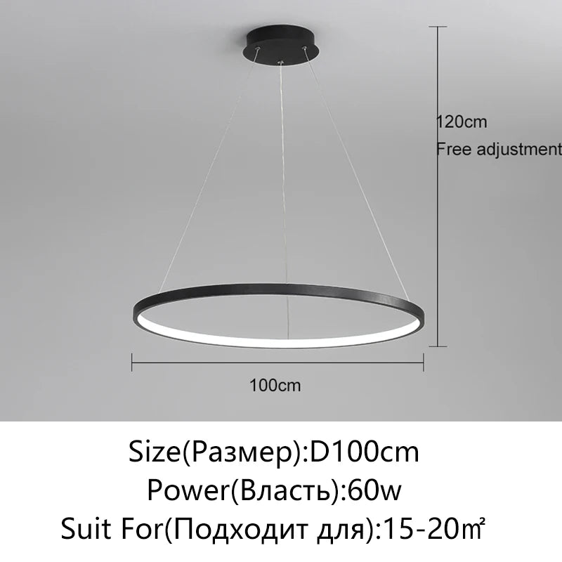 Round LED Ring Pendant