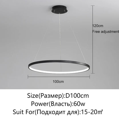 Round LED Ring Pendant
