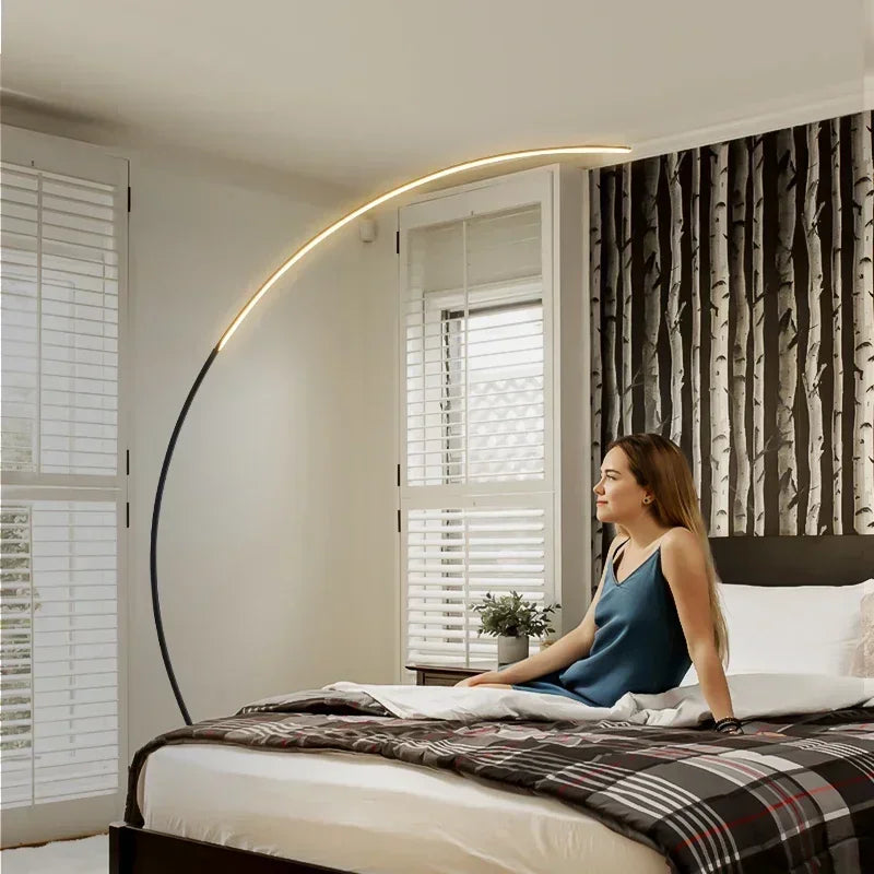 Nordic LED Corner Light Arc RGB Floor Lamps