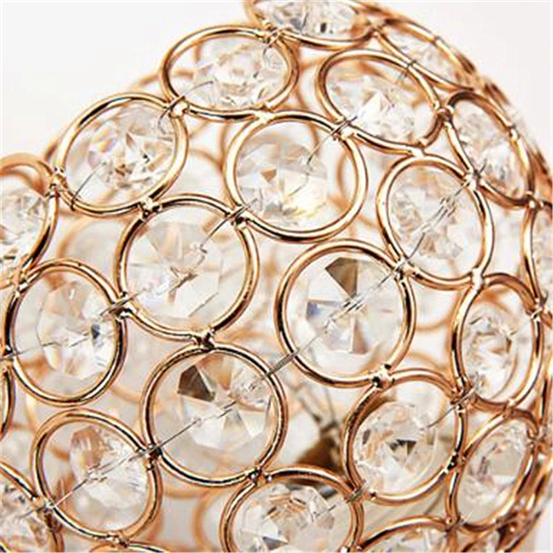 Crystal Glow Retro Wall Sconce Light Fixture