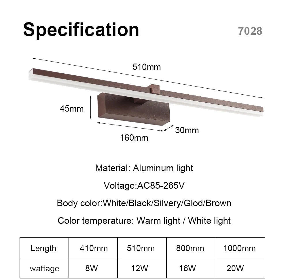 Modern Acrylic Wall Light Fixture