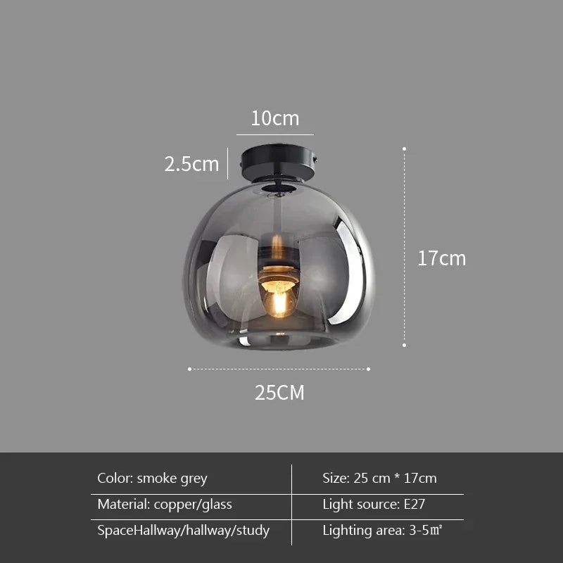 Nordic Glass Ceiling Lamp