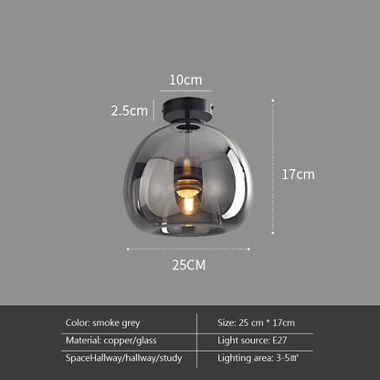 Nordic Glass Ceiling Lamp