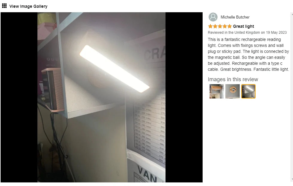 WoodGlow 360° Rechargeable Dimmable Wall Sconce