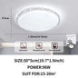 LustreGlow Simple LED Ceiling Chandelier