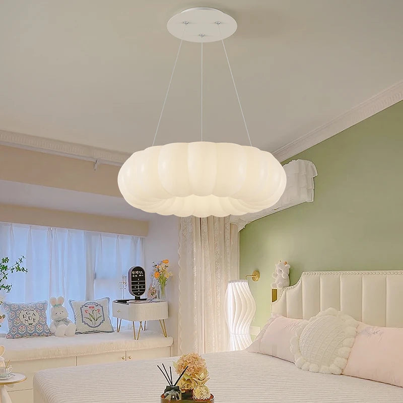Nordic Glow Round LED Ceiling Lamp for Kids' Rooms
