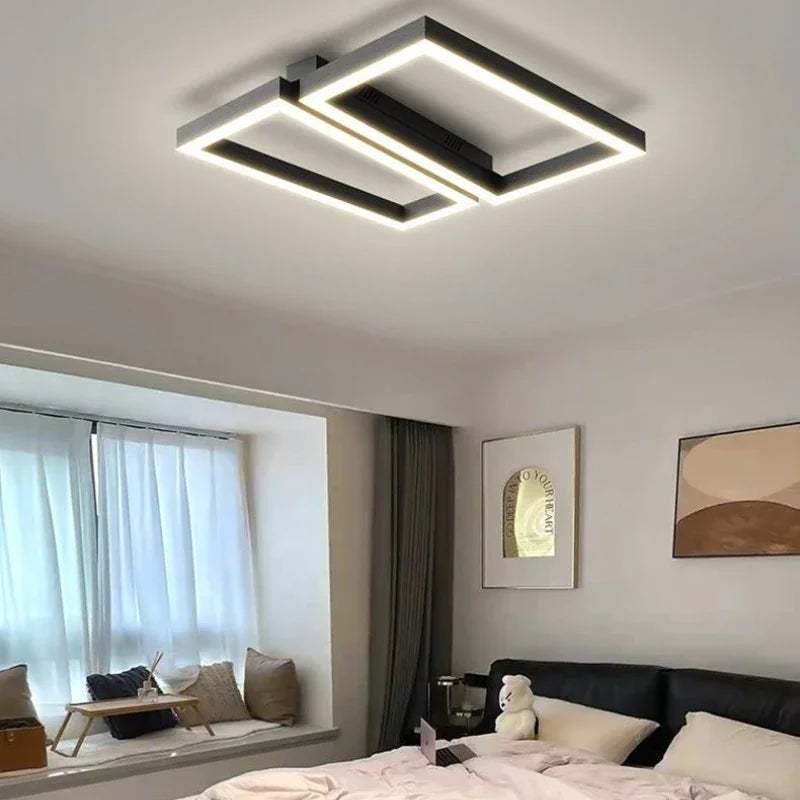 LuminaChic: Modern LED Chandelier for Stylish Spaces