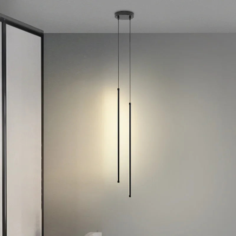 OKUDO Modern straight LED Chandelier