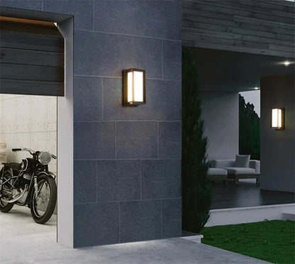 Modern Black LED Outdoor Wall Sconce