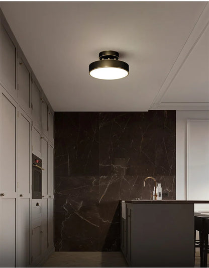 Brass Glow: Modern LED Chandelier Fixture