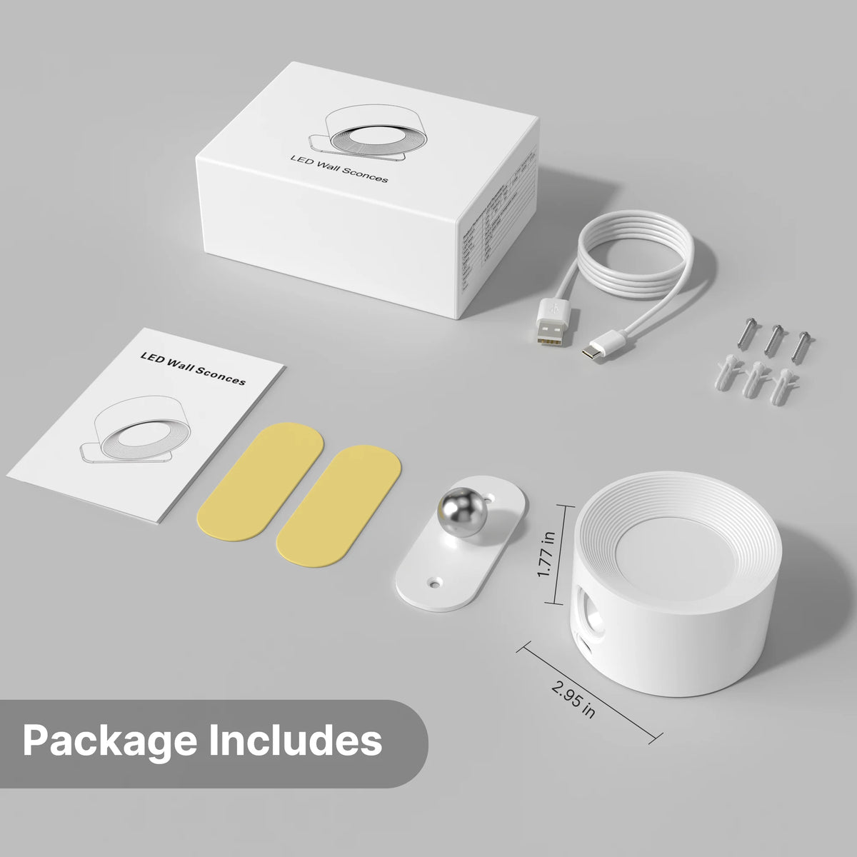 Rechargeable Touch Wall Sconce