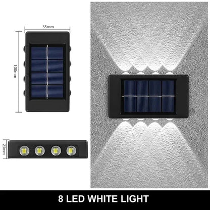 LumiGuard Solar Wall Light - 12 LED Waterproof Lamp