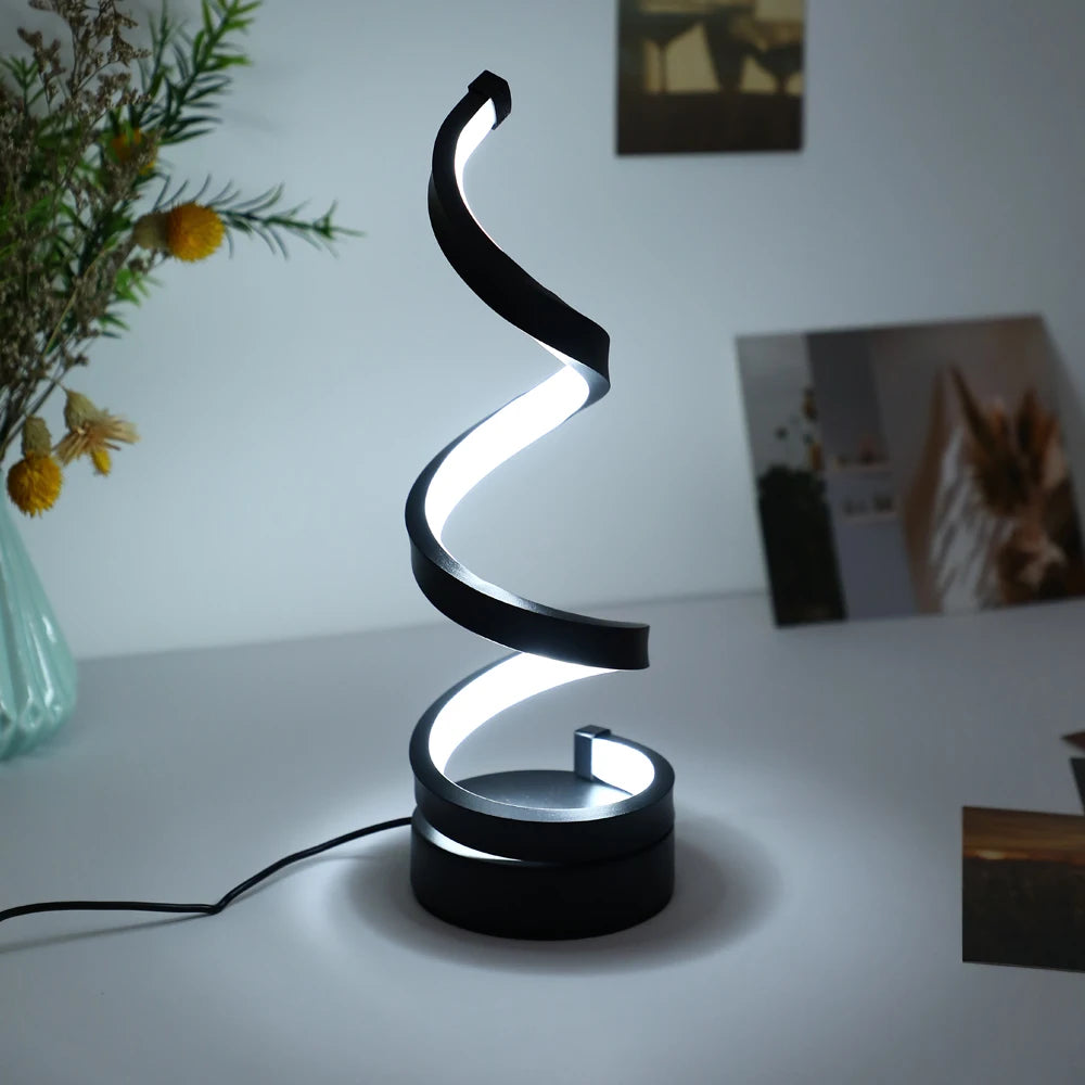 Artistic Glow: Modern Bedside Table Lamp