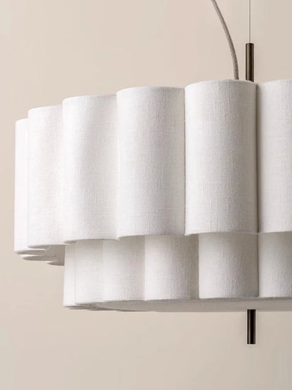 Wabi Sabi Elegance: Fabric Pendant Chandelier Lights