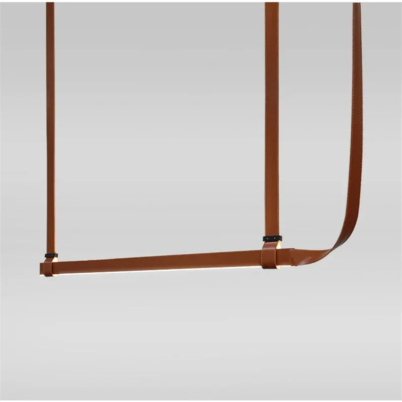 Nordic Glow Leather Pendant Lamp