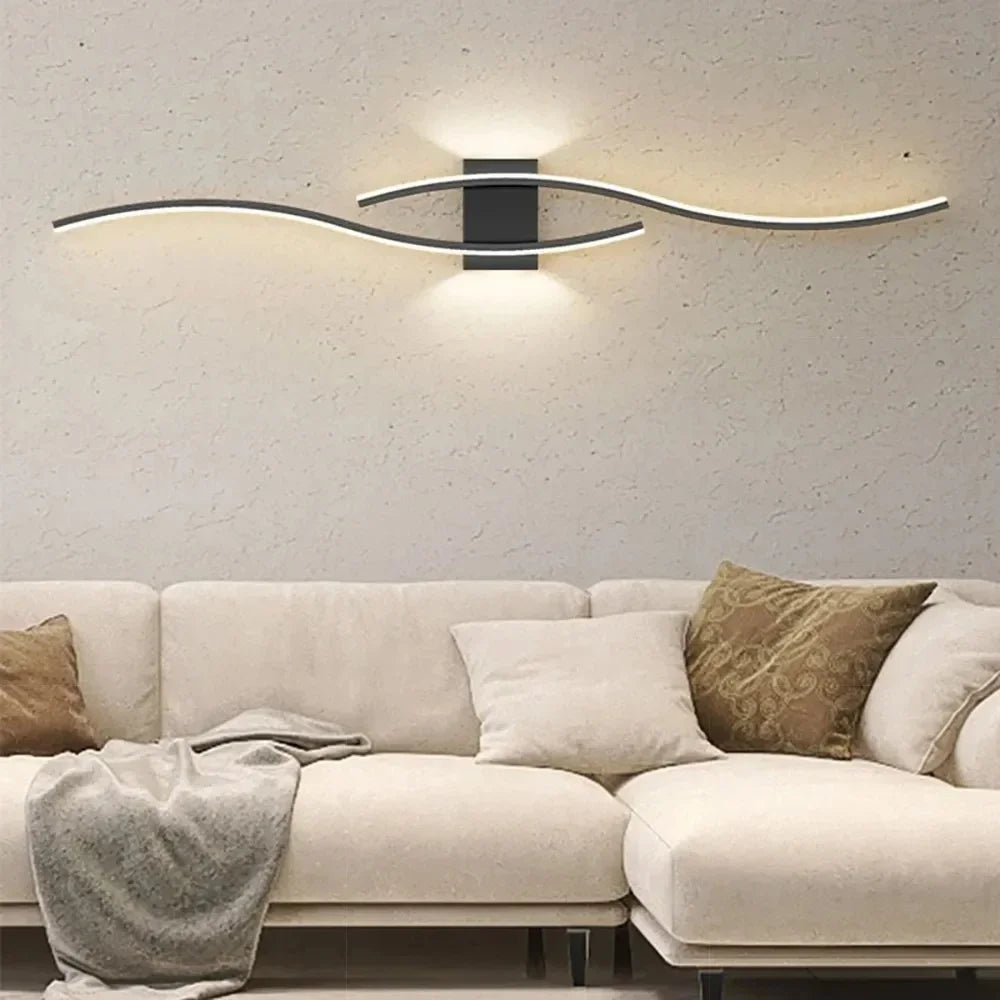 LED Glow Strip Wall Sconce - Modern Home Accent