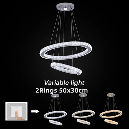 Crystal Ring Pendant Chandelier