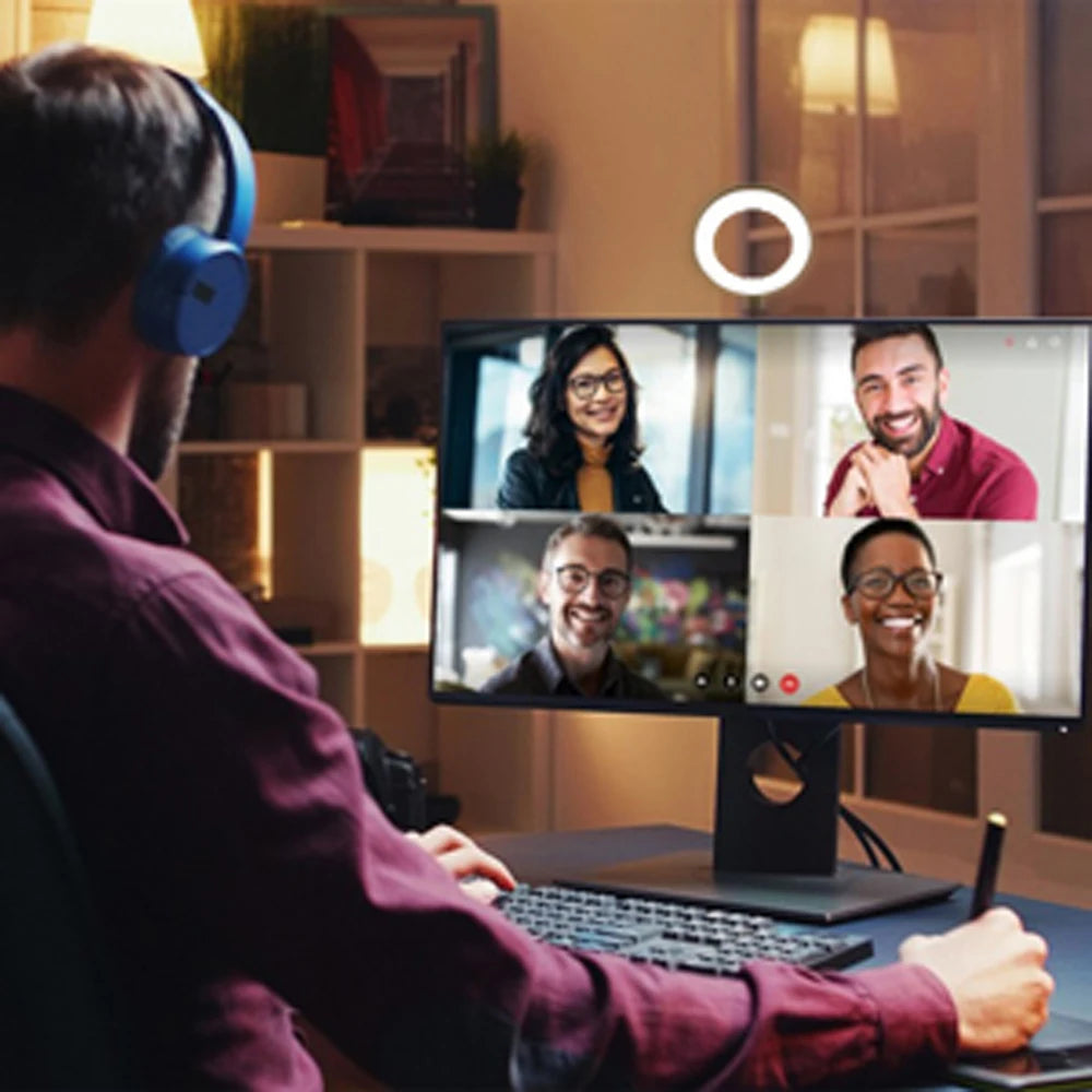 FlexiGlow 360° LED Clip-On Desk Lamp