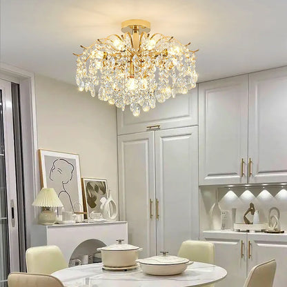Gold Crystal Chandelier