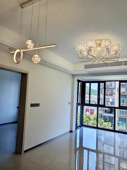 Crystal Glow: Modern LED Ceiling Light Fixture