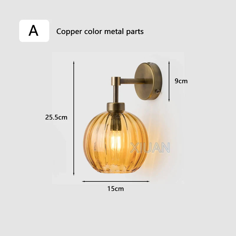 Amber Smoke Wall Sconces