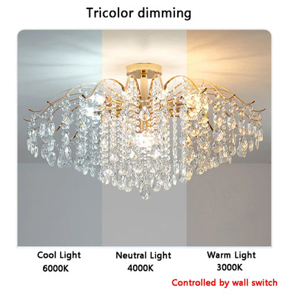 Gold Crystal Chandelier