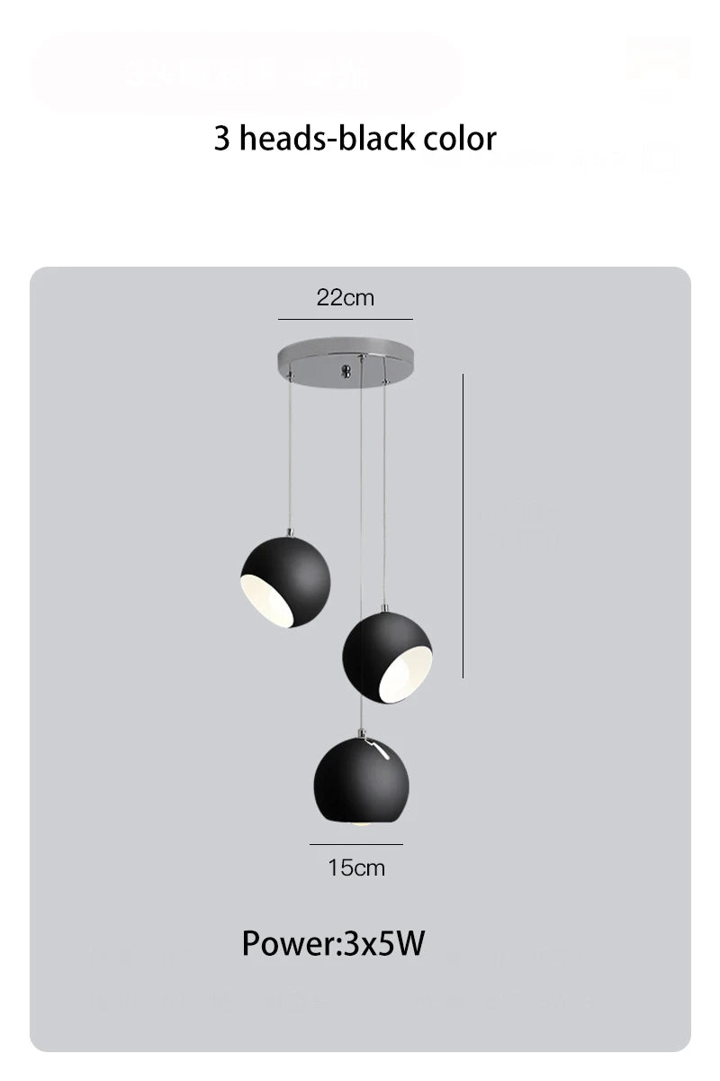 Nordic Round Ball Chandelier